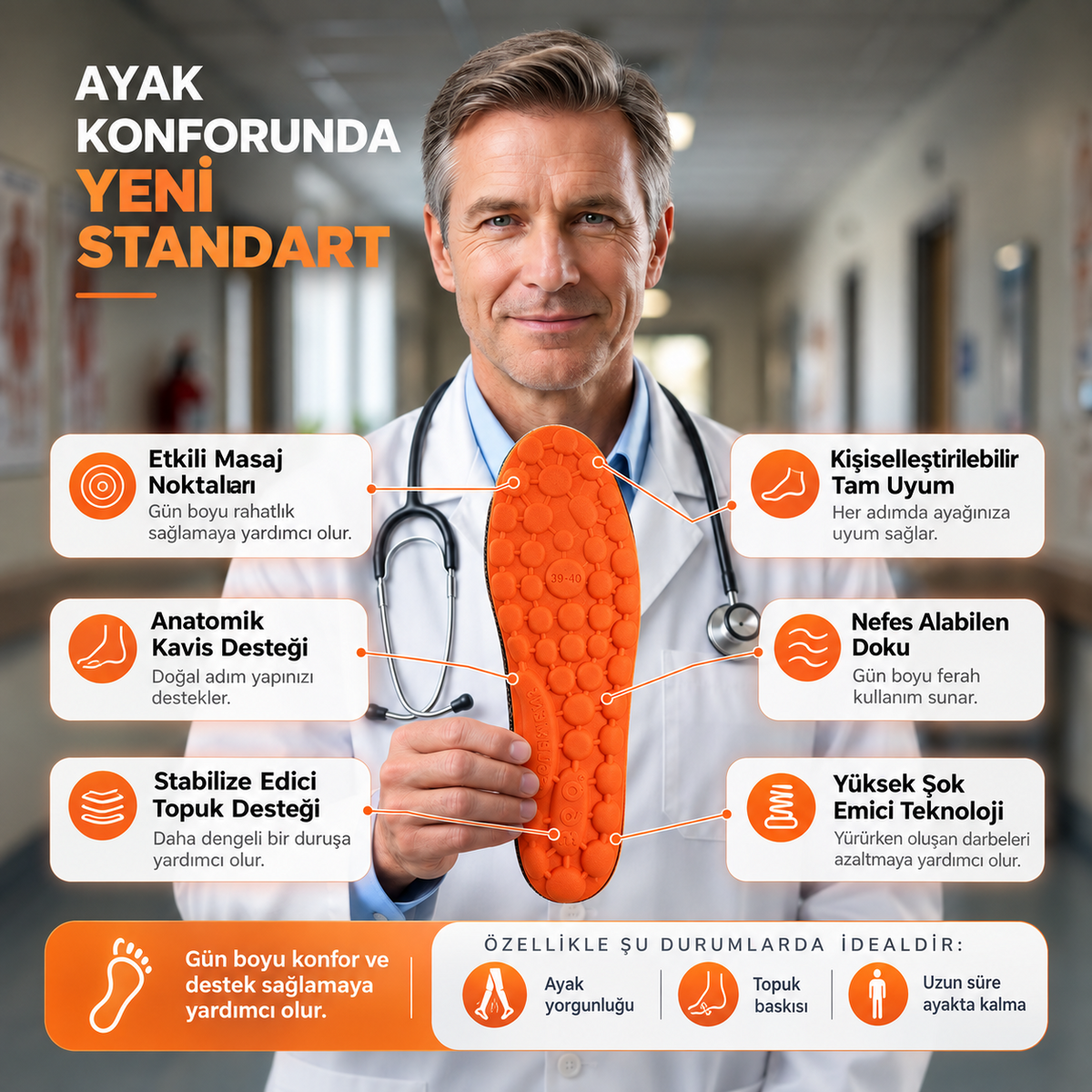 Vaylosa® Ortopedik Konfor Tabanlığı